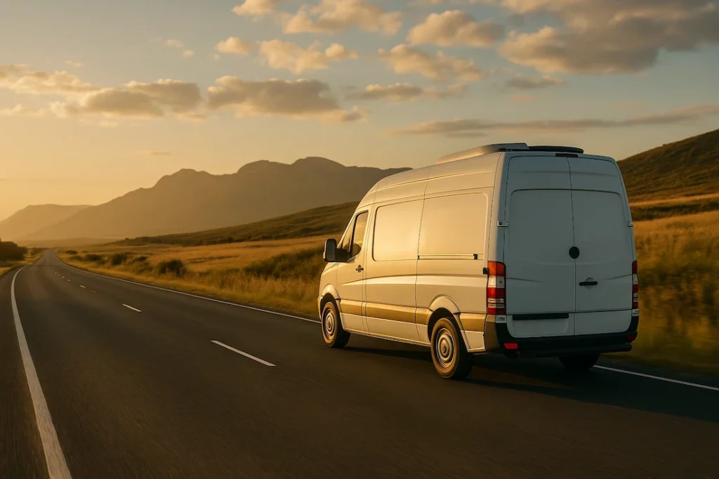 Camper viajando por carretera tras ser legalmente homologada como vivienda en 2025